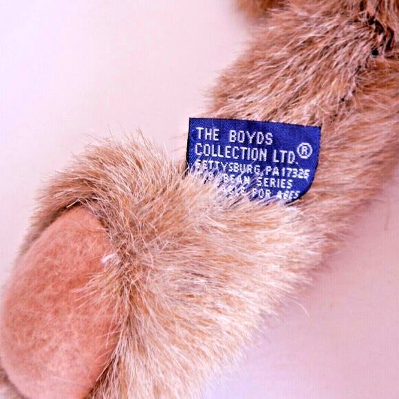 Vintage BOYDS Teddy Bear Plush 15" J.B. Bean Series Brown 1985-1997 - Picture 4 of 9